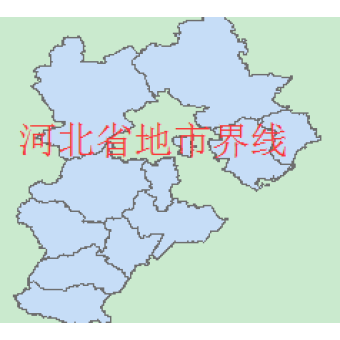 河北省地市级行政区划界线