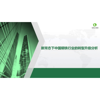 新常态下中国钢铁行业的转型升级分析